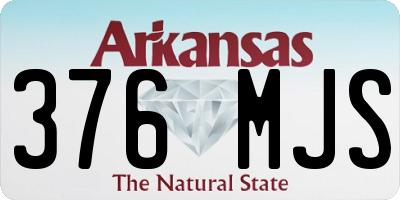 AR license plate 376MJS