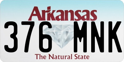 AR license plate 376MNK