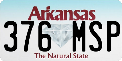 AR license plate 376MSP