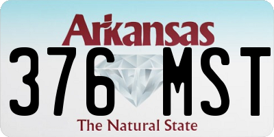 AR license plate 376MST