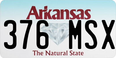 AR license plate 376MSX
