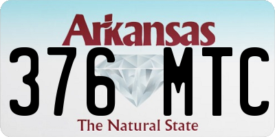 AR license plate 376MTC