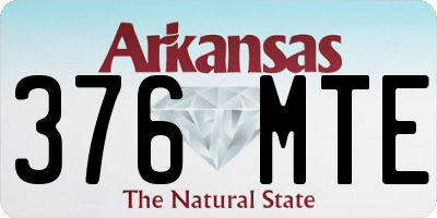 AR license plate 376MTE