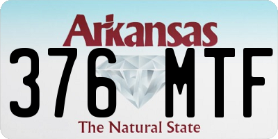 AR license plate 376MTF