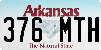 AR license plate 376MTH
