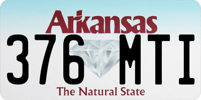 AR license plate 376MTI