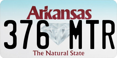 AR license plate 376MTR