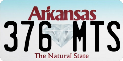 AR license plate 376MTS