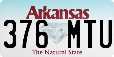 AR license plate 376MTU