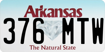 AR license plate 376MTW