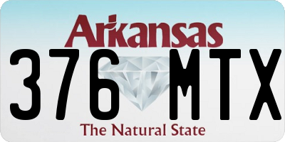 AR license plate 376MTX