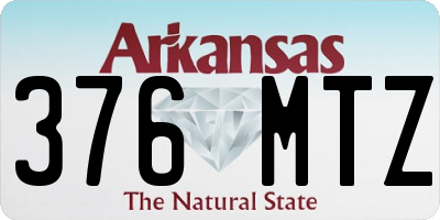 AR license plate 376MTZ