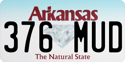 AR license plate 376MUD