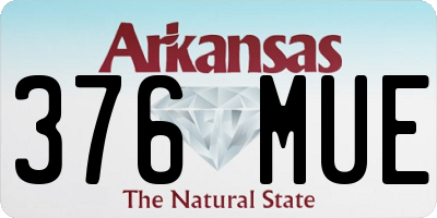 AR license plate 376MUE