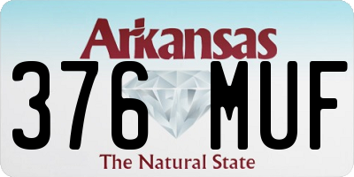 AR license plate 376MUF