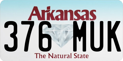 AR license plate 376MUK