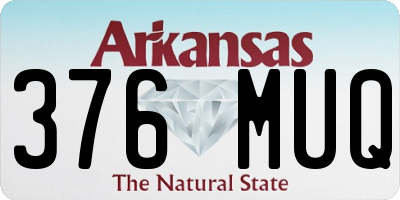 AR license plate 376MUQ