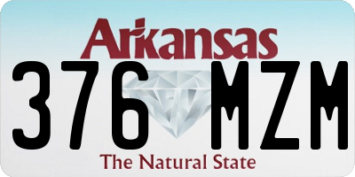 AR license plate 376MZM