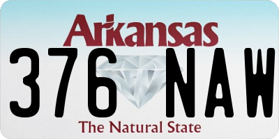 AR license plate 376NAW