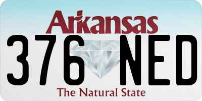 AR license plate 376NED