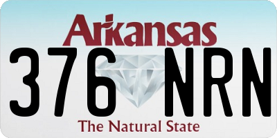 AR license plate 376NRN