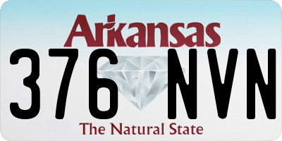 AR license plate 376NVN