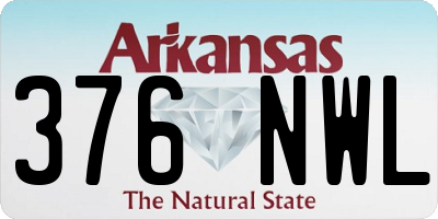 AR license plate 376NWL