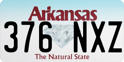 AR license plate 376NXZ