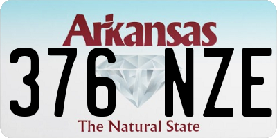 AR license plate 376NZE