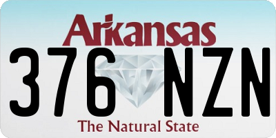 AR license plate 376NZN