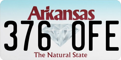 AR license plate 376OFE