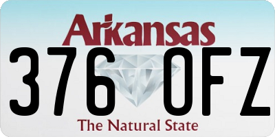 AR license plate 376OFZ