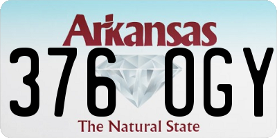 AR license plate 376OGY