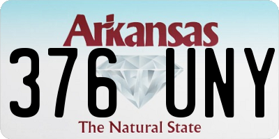AR license plate 376UNY