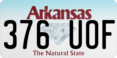 AR license plate 376UOF