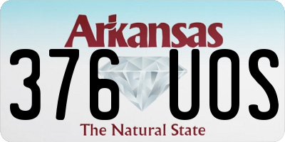 AR license plate 376UOS