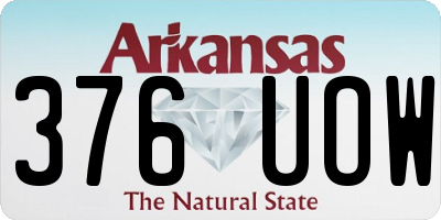 AR license plate 376UOW