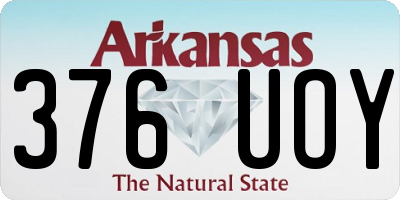 AR license plate 376UOY