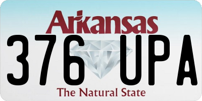 AR license plate 376UPA