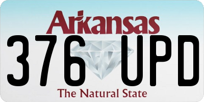 AR license plate 376UPD
