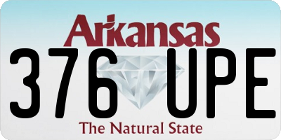 AR license plate 376UPE