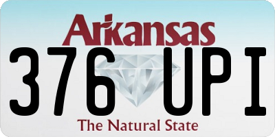 AR license plate 376UPI