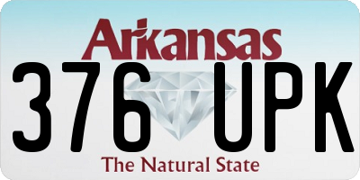 AR license plate 376UPK