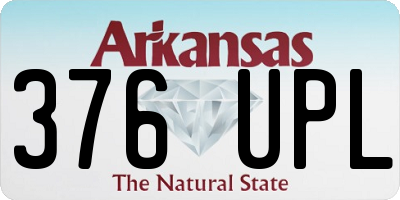 AR license plate 376UPL