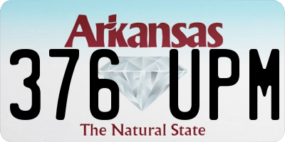 AR license plate 376UPM