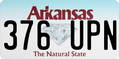 AR license plate 376UPN