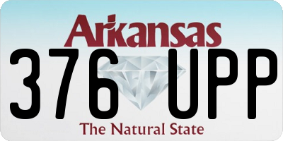 AR license plate 376UPP