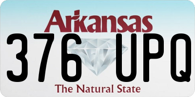 AR license plate 376UPQ