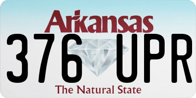AR license plate 376UPR
