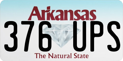 AR license plate 376UPS